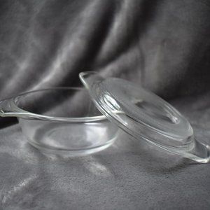 472 Fire King 12 oz Baking Casserole Dish - Clear